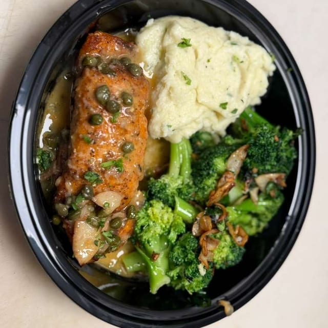 Salmon Piccata.