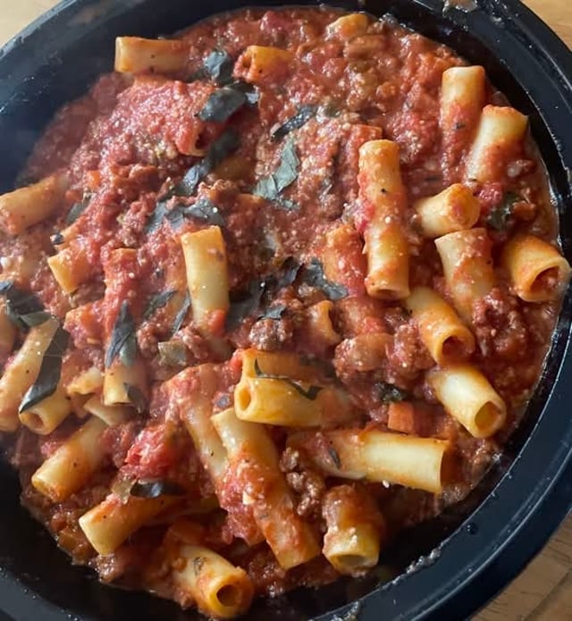 Pasta with Meat Sauce.